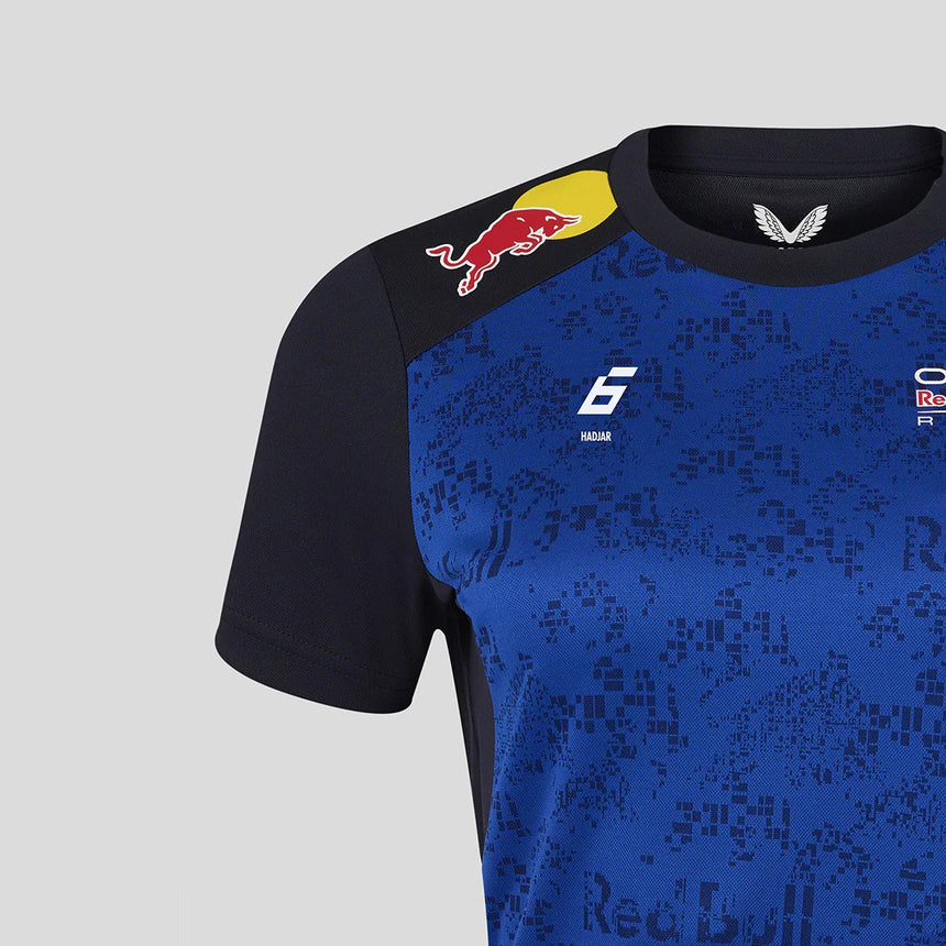 Koszulka Red Bull, zespół, Isack Hadjar, damska, niebieska