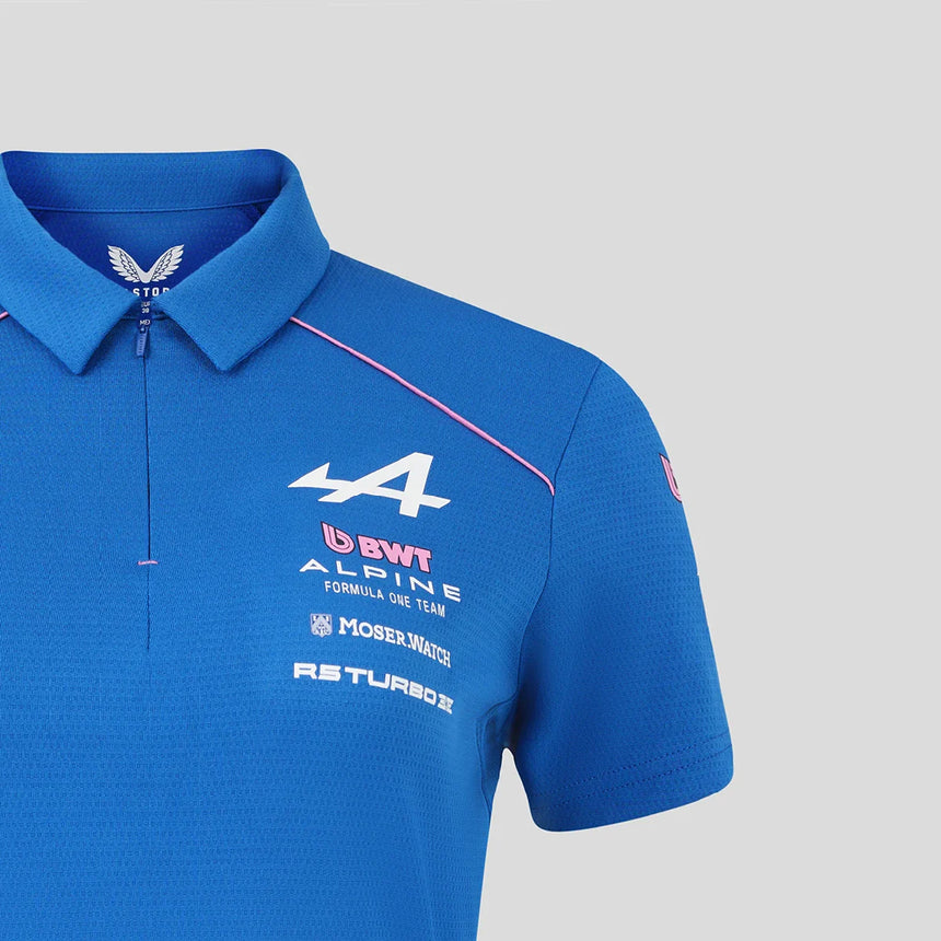 Koszulka polo Alpine, drużynowa, damska, niebieska, 2026