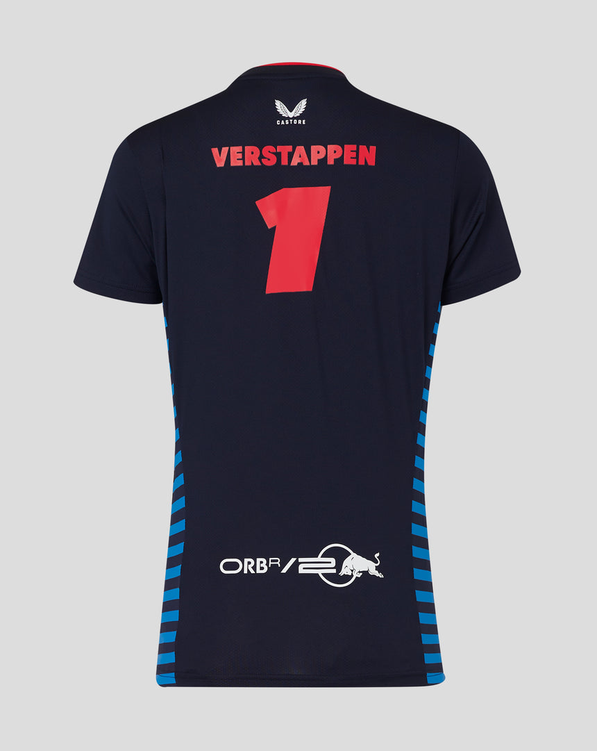 Red Bull koszulka, Castore, Max Verstappen, damska, niebieski, 2024 - FansBRANDS®