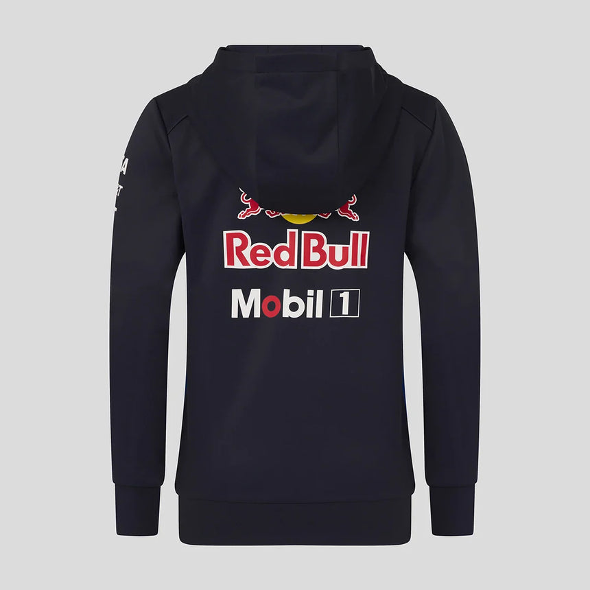 Bluza z kapturem Red Bull, teamowa, rozpinana na całej długości, dziecięca, niebieska