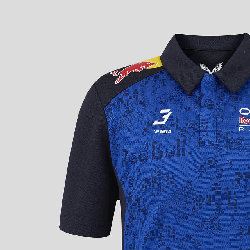 Koszulka polo Red Bull, zespół, Max Verstappen, dla dzieci, niebieski