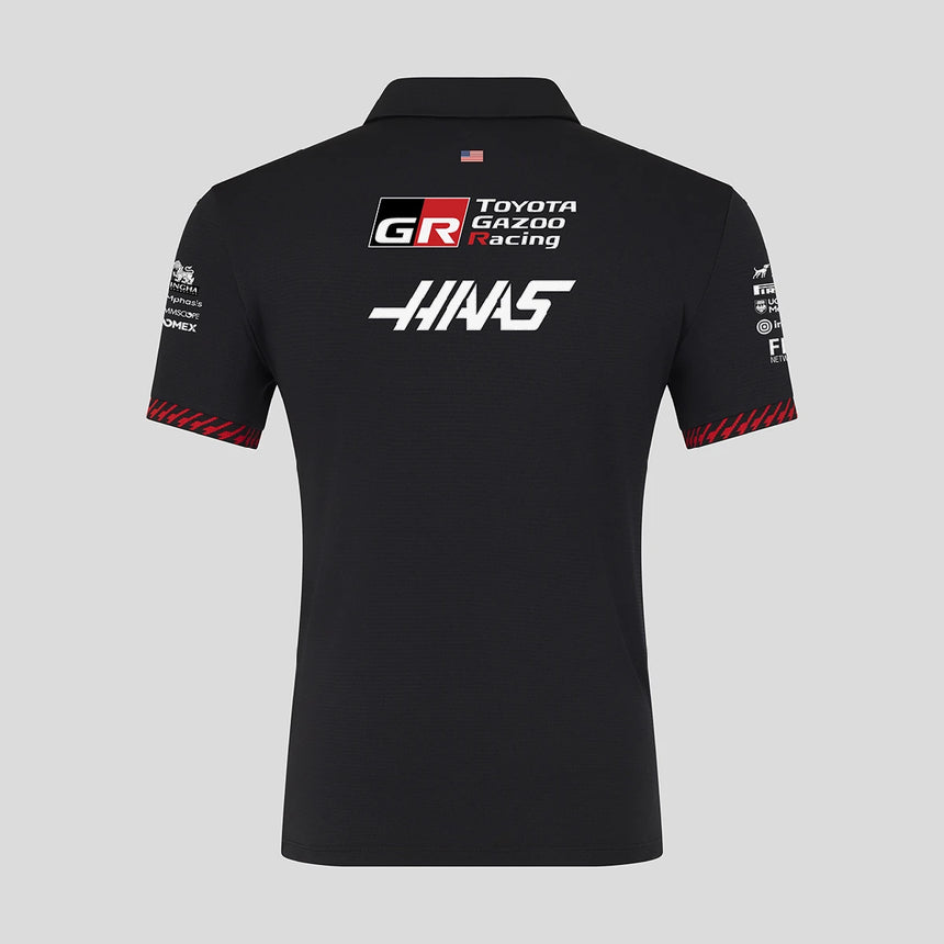 Koszulka polo Haas F1, zespół, czarna