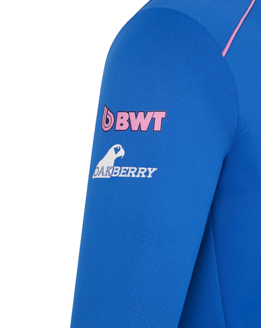 Bluza Alpine, drużynowa, z zamkiem 1/4, niebieska