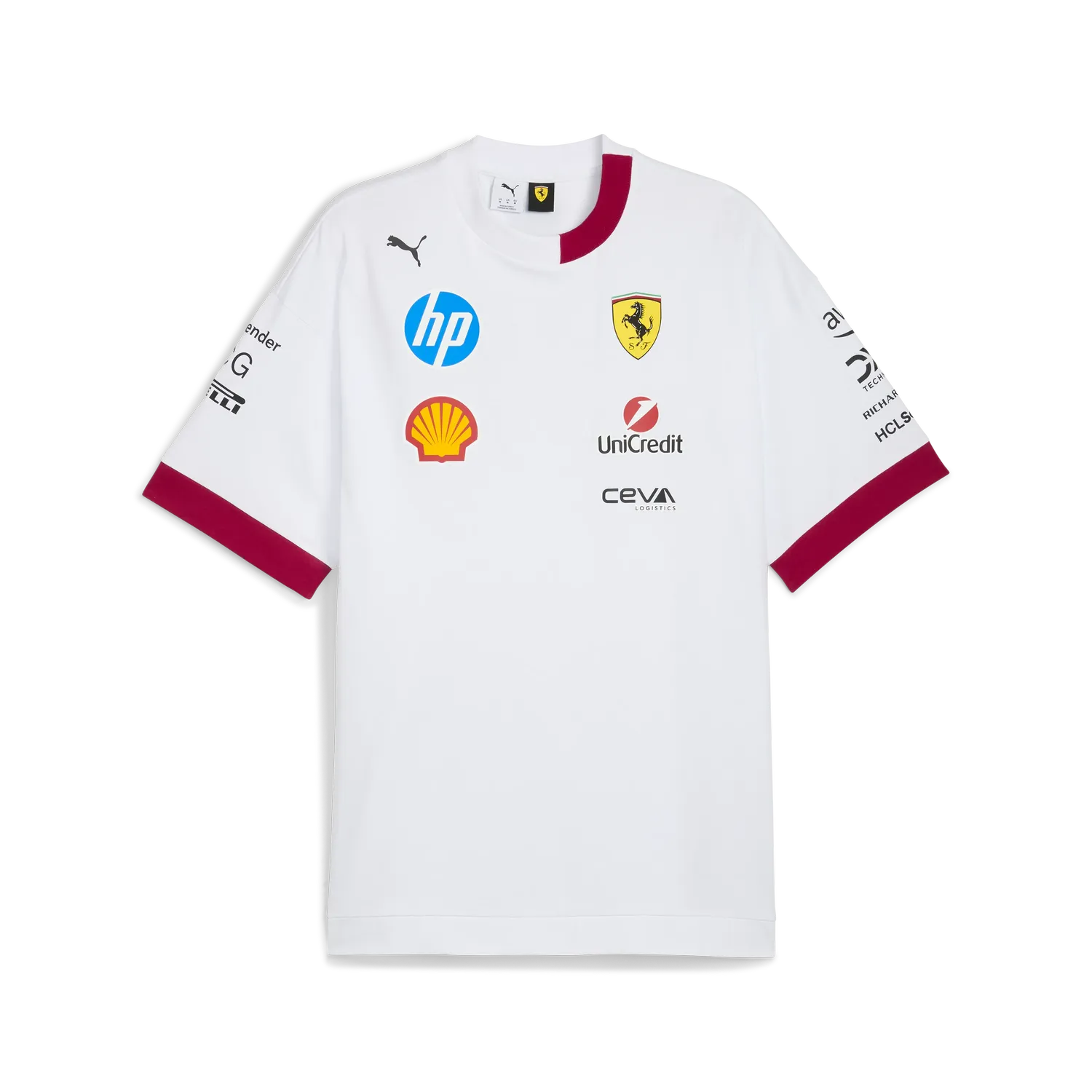 Übergroßes T-Shirt mit Rundhalsausschnitt der Scuderia Ferrari-Fahrer 🔥