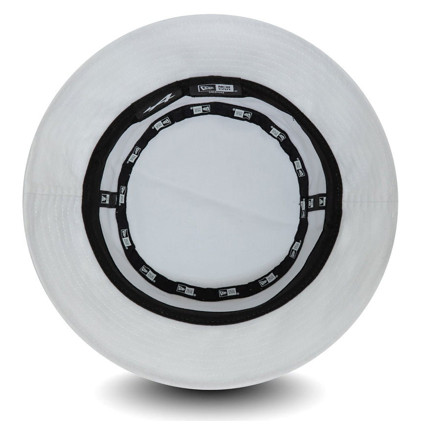 New Era Alpine Bucket Hat, Metallnadel, Weiß