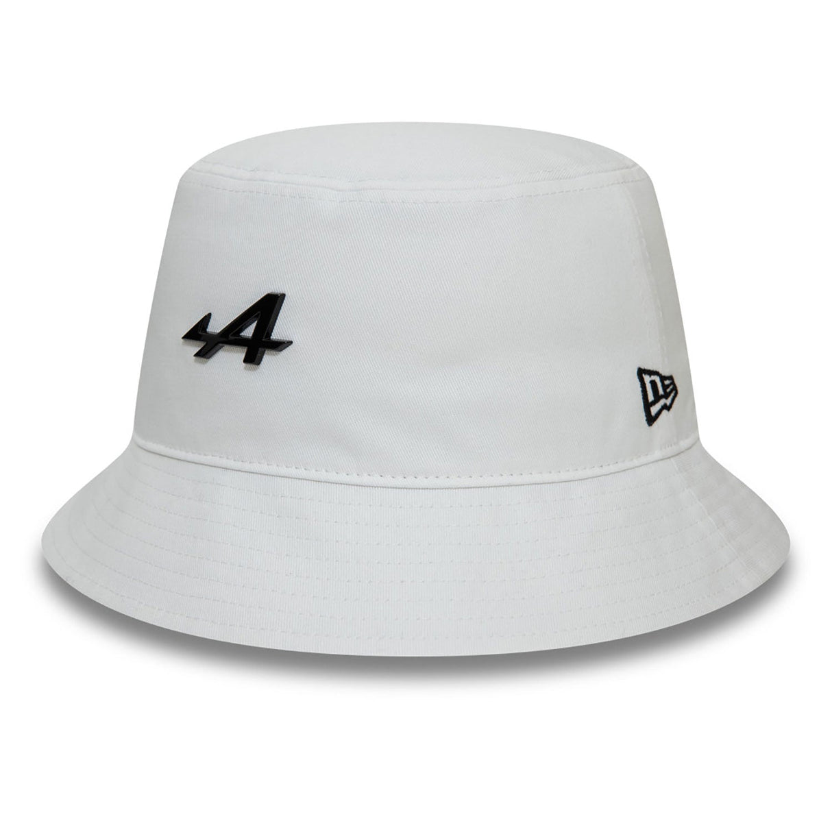 New Era Alpine Bucket Hat, Metallnadel, Weiß