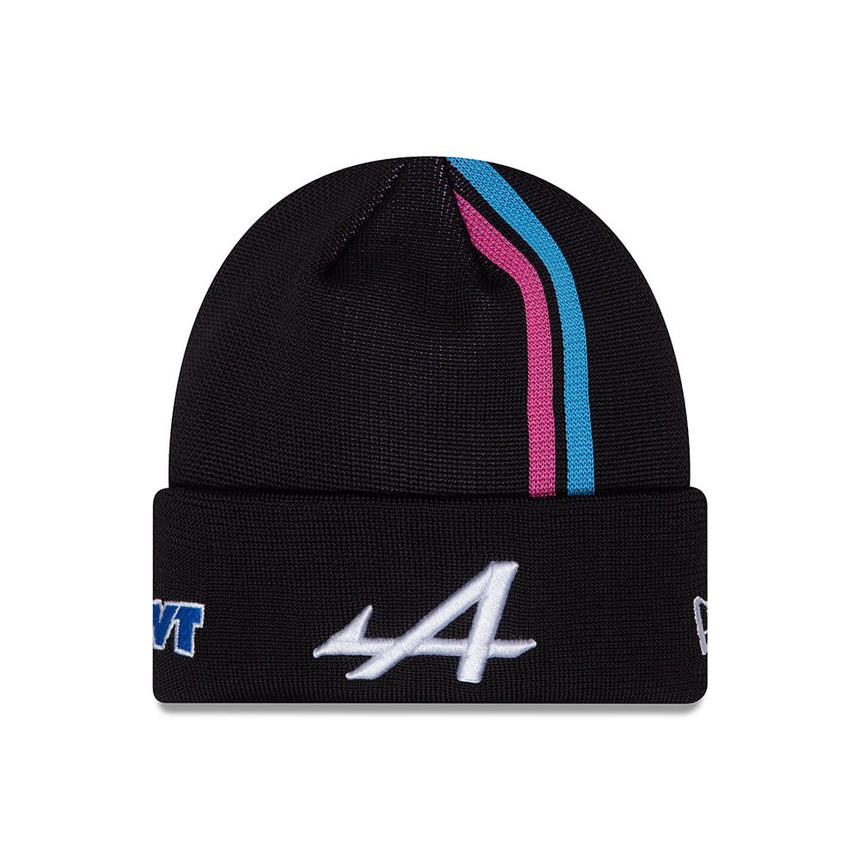 Alpine hat, NEW ERA, Pierre Gasly, beanie, kids, black, 2024