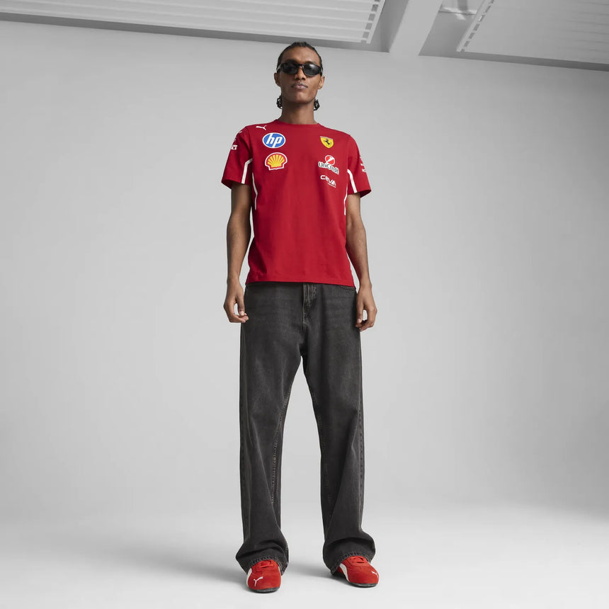 Scuderia Ferrari Zespół Koszulka z okrągłym dekoltem 🔥