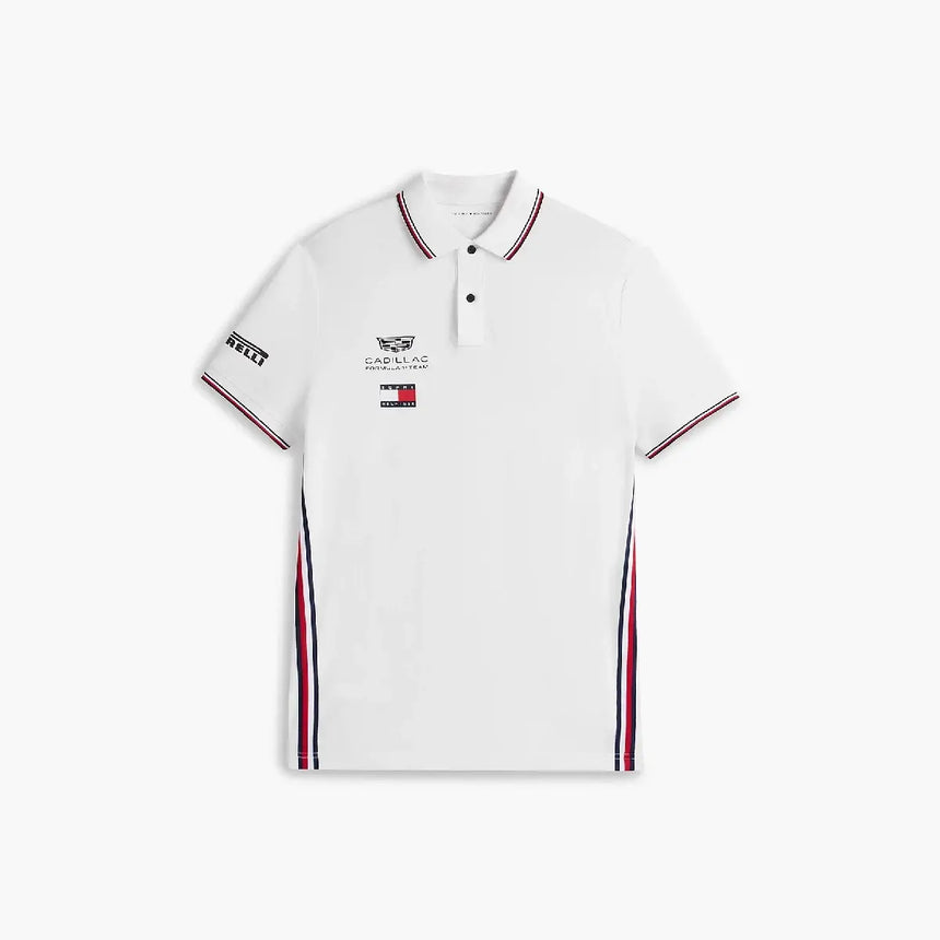 Cadillac F1 pólko, zespół, Tommy Hilfiger, białe, 2026