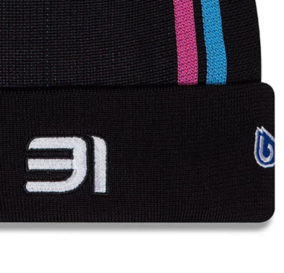 Czapka alpejska, NEW ERA, Esteban Ocon, beanie, dla dorosłych, czarna, 2024