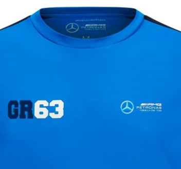 Mercedes George Russell – Sporthemd in Blau