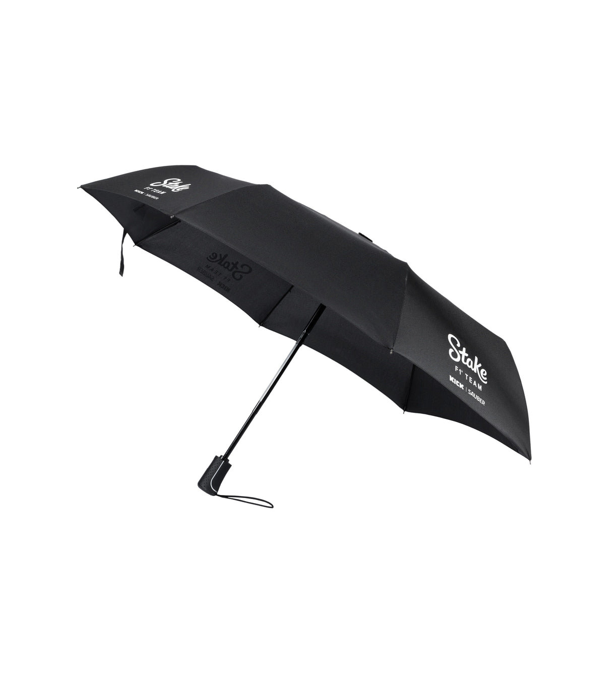 Kick Sauber Kompakter Regenschirm, CODE ZERO, Stake Branding, Schwarz