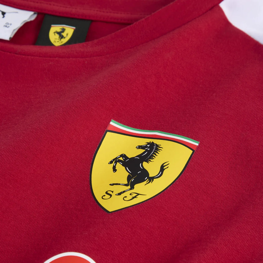 Scuderia Ferrari Team T-Shirt mit Rundhalsausschnitt – Kinder 🔥