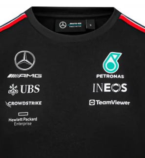 Mercedes Team Women's Driver Jersey, Black, 2023