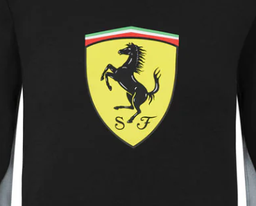 Sweter dziecięcy Ferrari, Shield, czarny, 2021