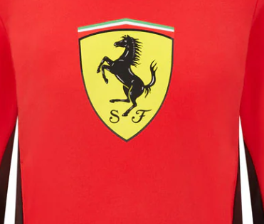Ferrari Kinderpullover, Schild, Rot, 2021