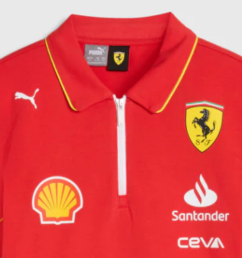 Polo Ferrari, Puma, Team, Kinder, Rot, 2024