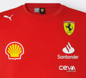 Ferrari T-Shirt, Puma, Team, rot, 2024