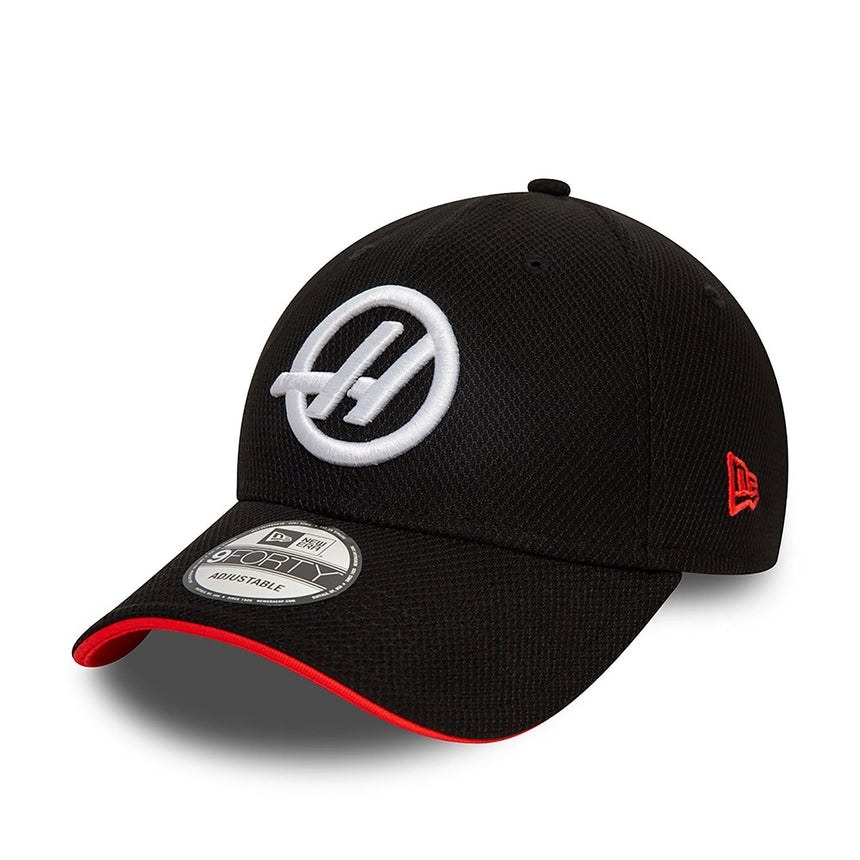 Haas Cap, NEW ERA, 9FORTY, Team, Schwarz, 2024