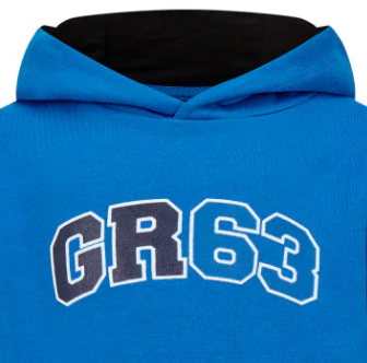 Mercedes George Russell Kinder Hoodie Blau