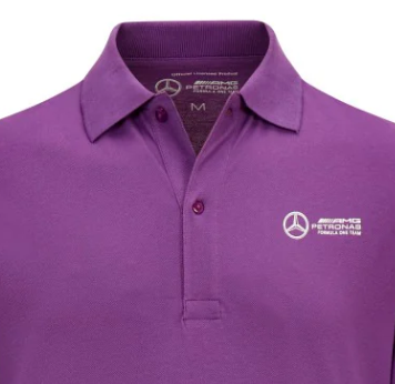Lewis Hamilton Mercedes Men's Polo Shirt, Purple