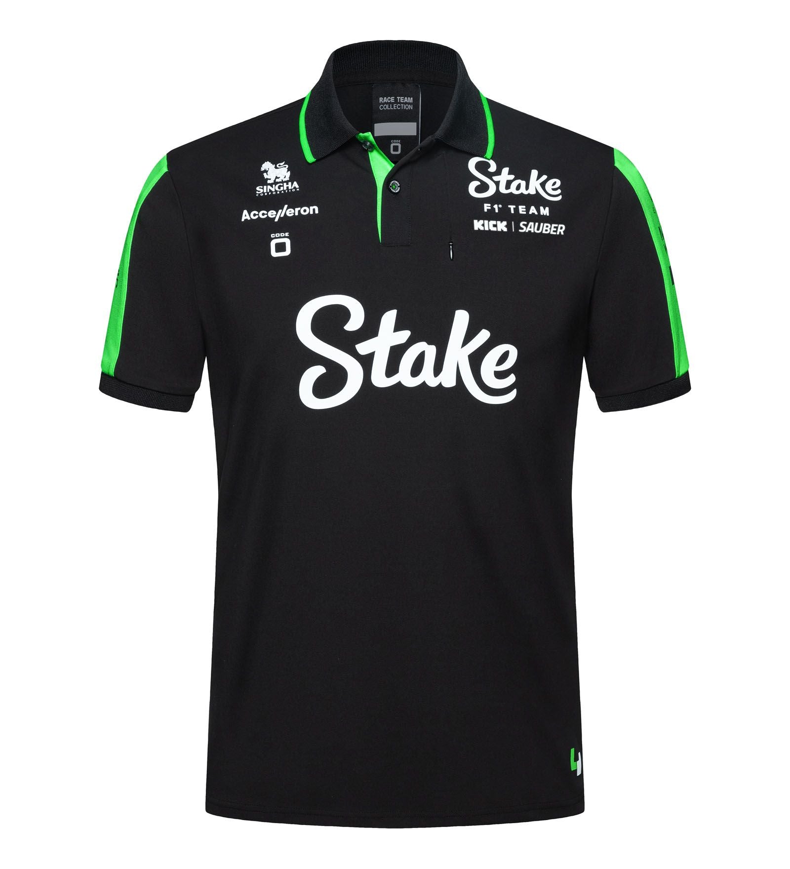 Kick Sauber CODE ZERO Poloshirt Team Racing schwarz 2024