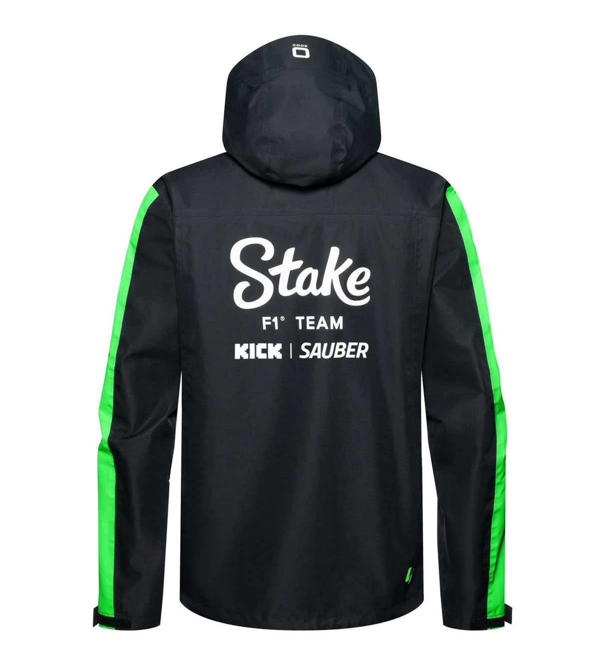 Kick Sauber Jacke, CODE ZERO, Team, regenfest, schwarz, 2024
