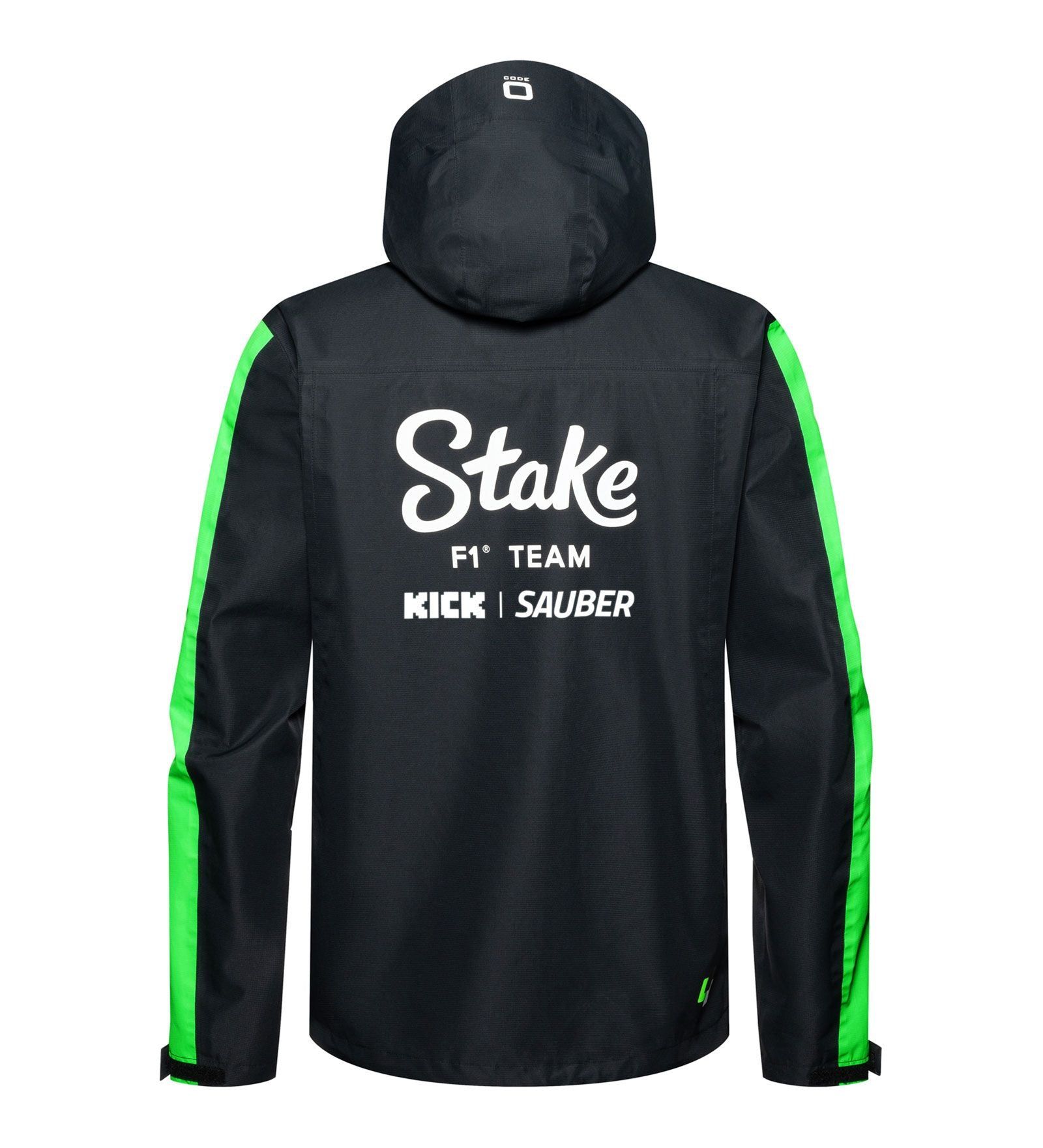 Kick Sauber Jacke, CODE ZERO, Team, regenfest, schwarz, 2024