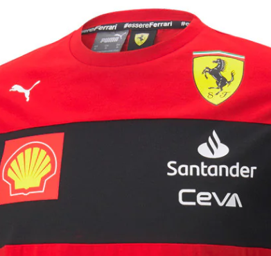 Puma Ferrari Kinder T-Shirt, Rot, 2022