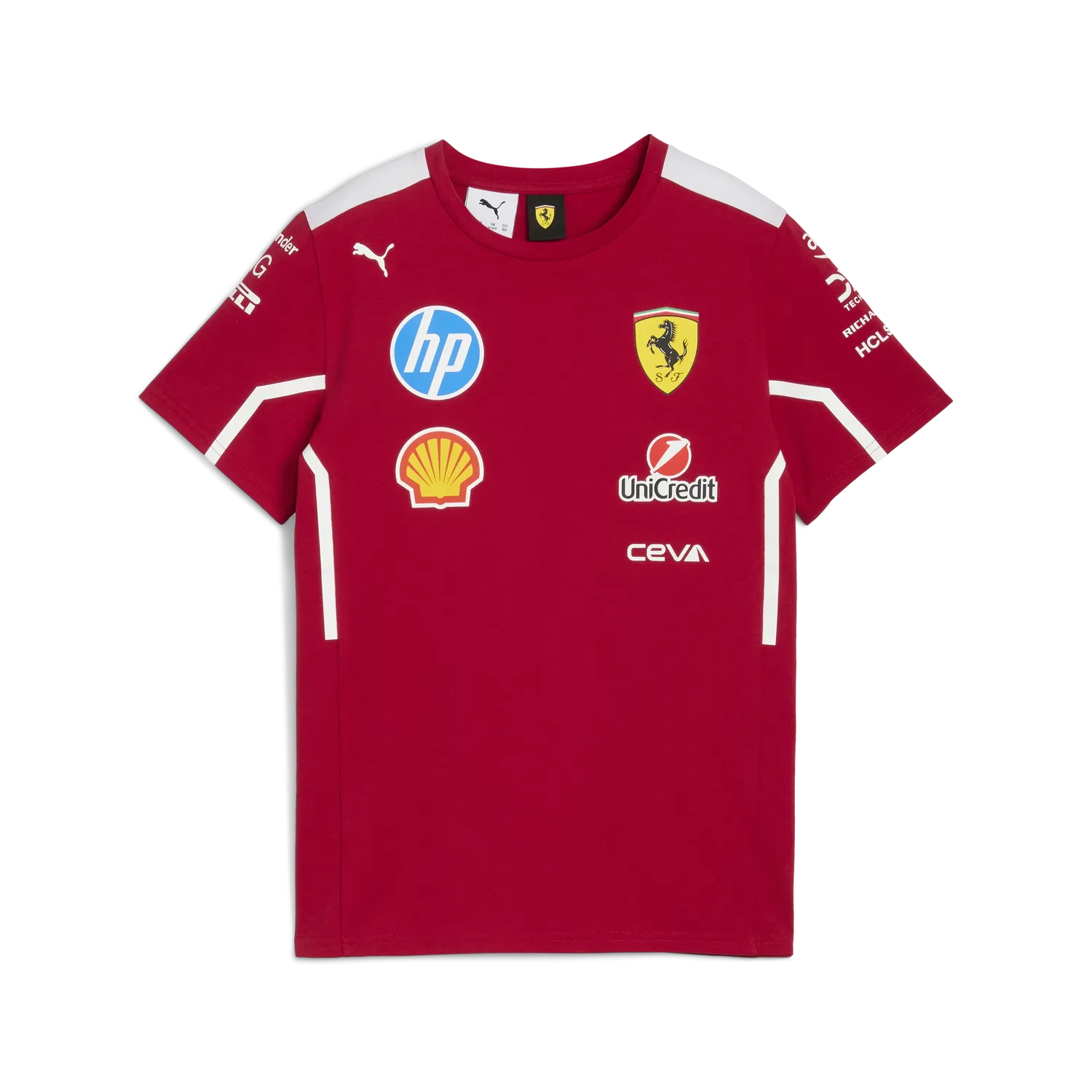 Scuderia Ferrari Team T-Shirt mit Rundhalsausschnitt – Kinder 🔥