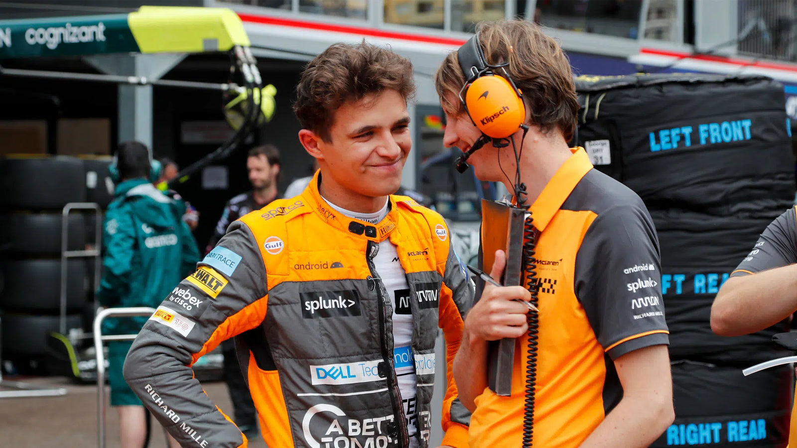 Lando Norris spełnia marzenie: jeździ bolidem z numerem 1!