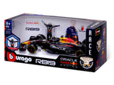 Model samochodu Red Bull Racing, Bburago, Max Verstappen, nr 1, 1:24, RB19, z kierowcą