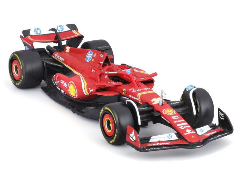 Model samochodu Ferrari, Charles Leclerc, SF-24, bburago, czerwony 🔥