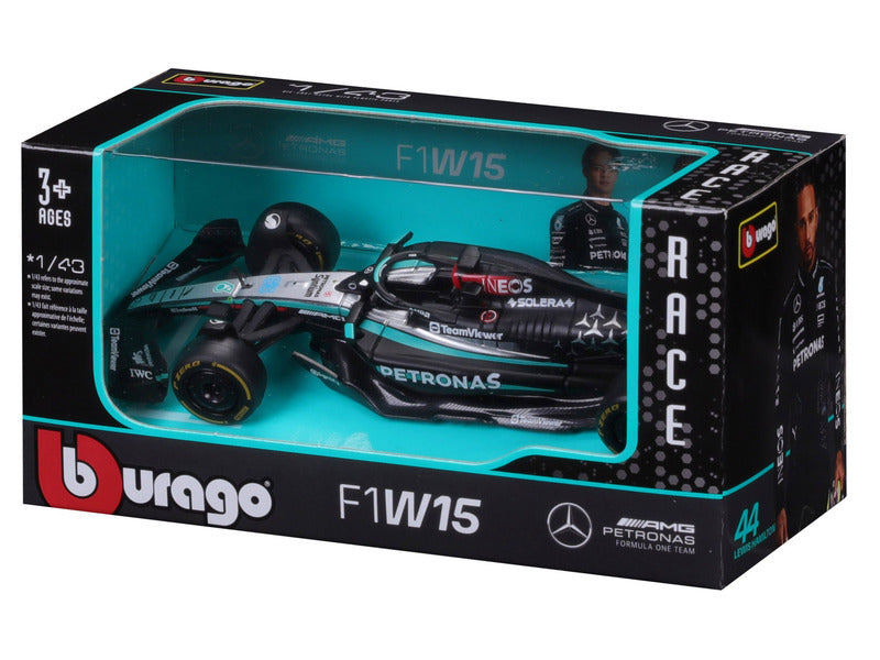 Mercedes model samochodu, bburago, George Russell, #63, 1:43, F1W15