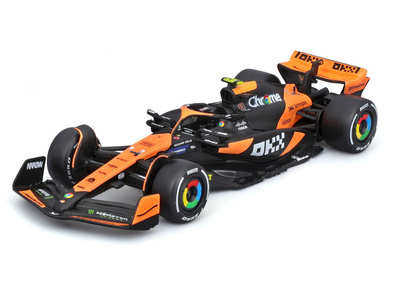 Model samochodu McLaren, Bburago, Lando Norris, malowanie Miami, MCL38 🔥