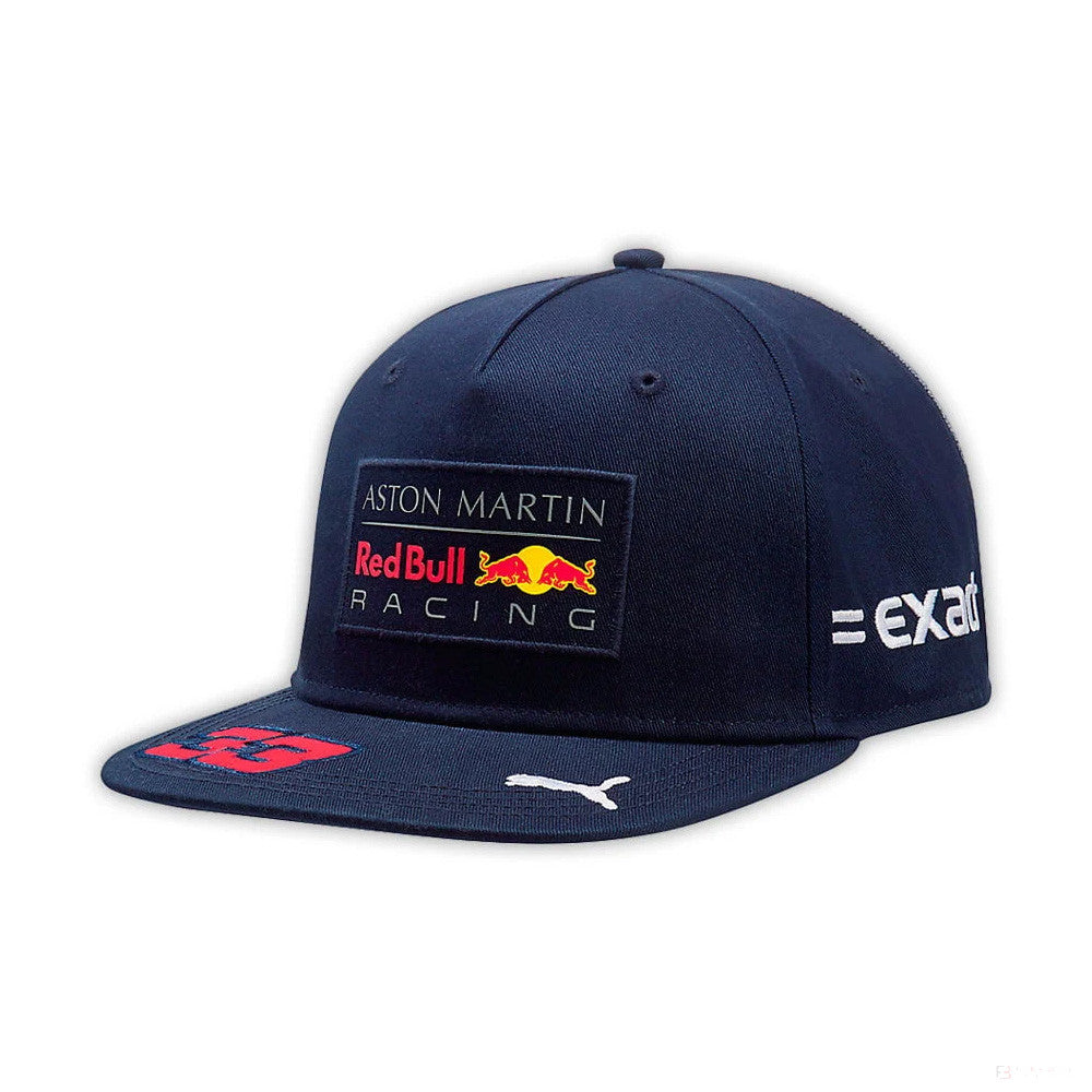 Kšiltovka Red Bull Flatbrim, pro dospělé, Max Verstappen, modrá, 2018 - FansBRANDS®