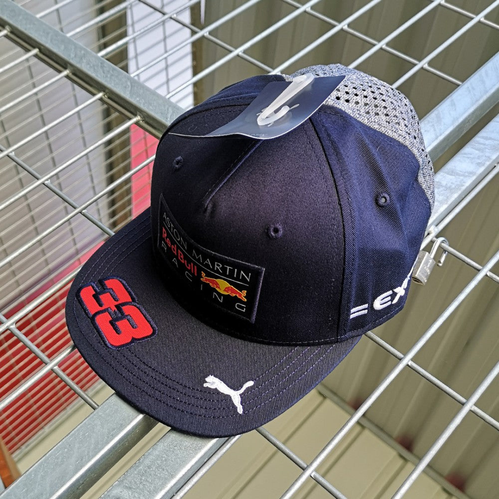 Kšiltovka Red Bull Flatbrim, pro dospělé, Max Verstappen, modrá, 2018 - FansBRANDS®