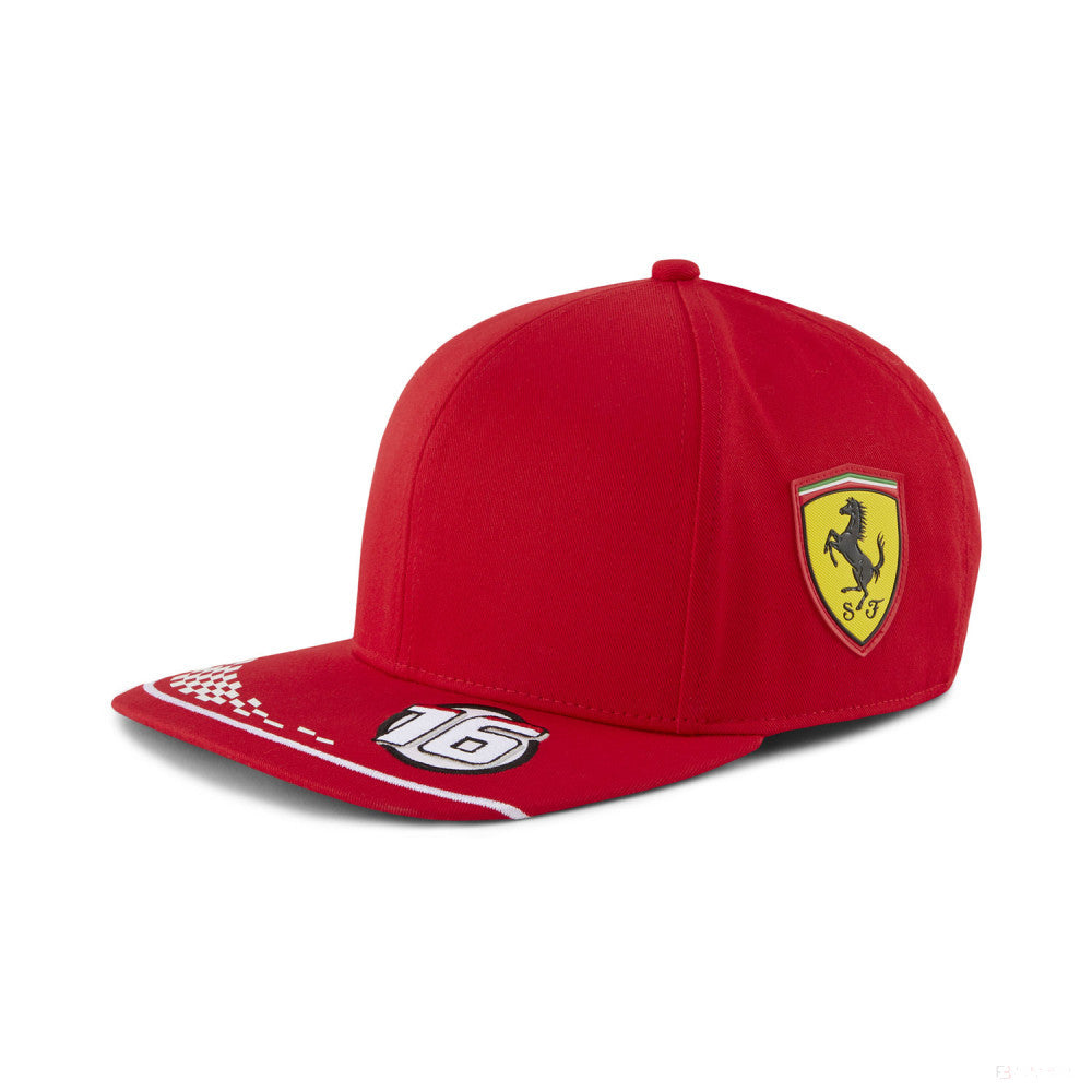 Kšiltovka Ferrari Flatbrim, Puma Charles Leclerc, Dítě, červená, 2020 - FansBRANDS®
