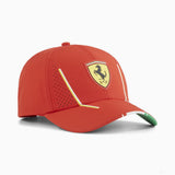 Ferrari čepice, Puma, týmové, baseballová čepice, červená, 2024