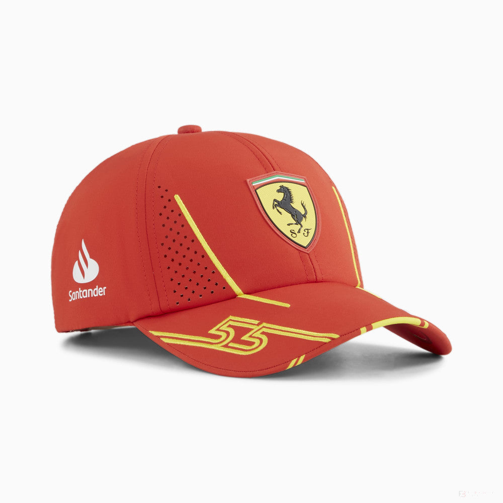 Ferrari čepice, Puma, Carlos Sainz, baseballová čepice, červená