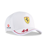 Ferrari, Lewis Hamilton, czapka z daszkiem, biała 🔥