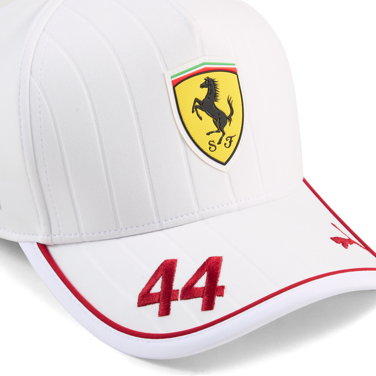 Ferrari, Lewis Hamilton, czapka z daszkiem, biała 🔥