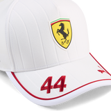 Ferrari, Lewis Hamilton, czapka z daszkiem, biała 🔥