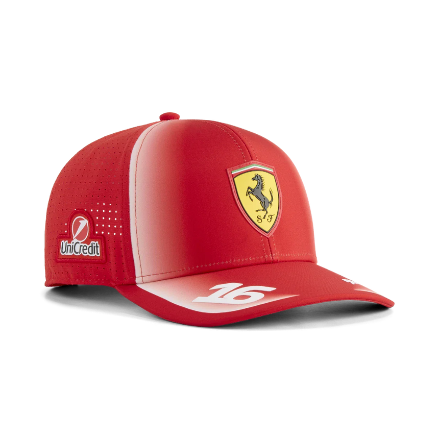 Czapka Ferrari, zespół, Charles Leclerc, Puma, czerwony