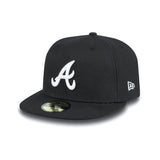 Czapka z daszkiem Atlanta Braves, New Era, 39THIRTY, podstawowa, czarna