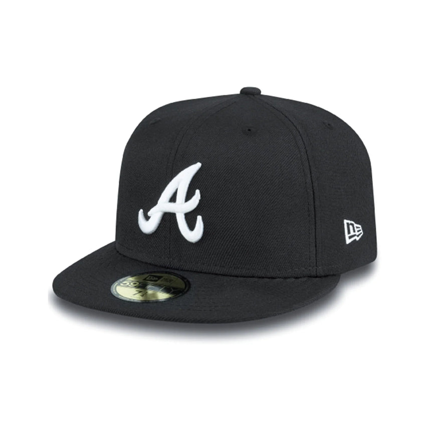 Czapka z daszkiem Atlanta Braves, New Era, 39THIRTY, podstawowa, czarna