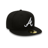 Czapka z daszkiem Atlanta Braves, New Era, 39THIRTY, podstawowa, czarna