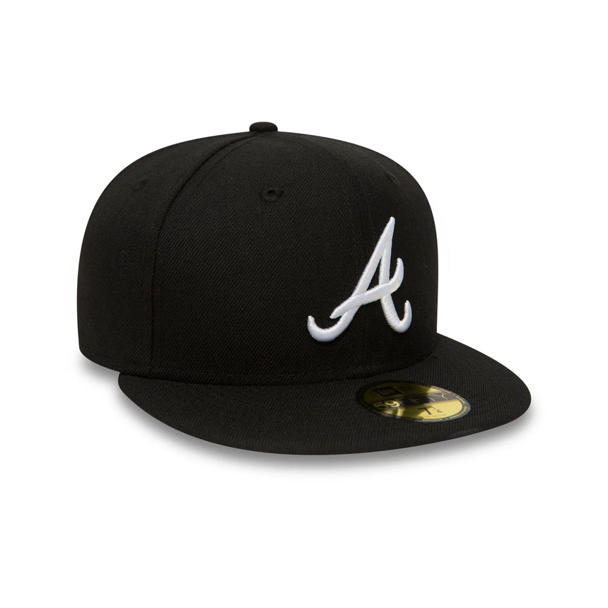Czapka z daszkiem Atlanta Braves, New Era, 39THIRTY, podstawowa, czarna