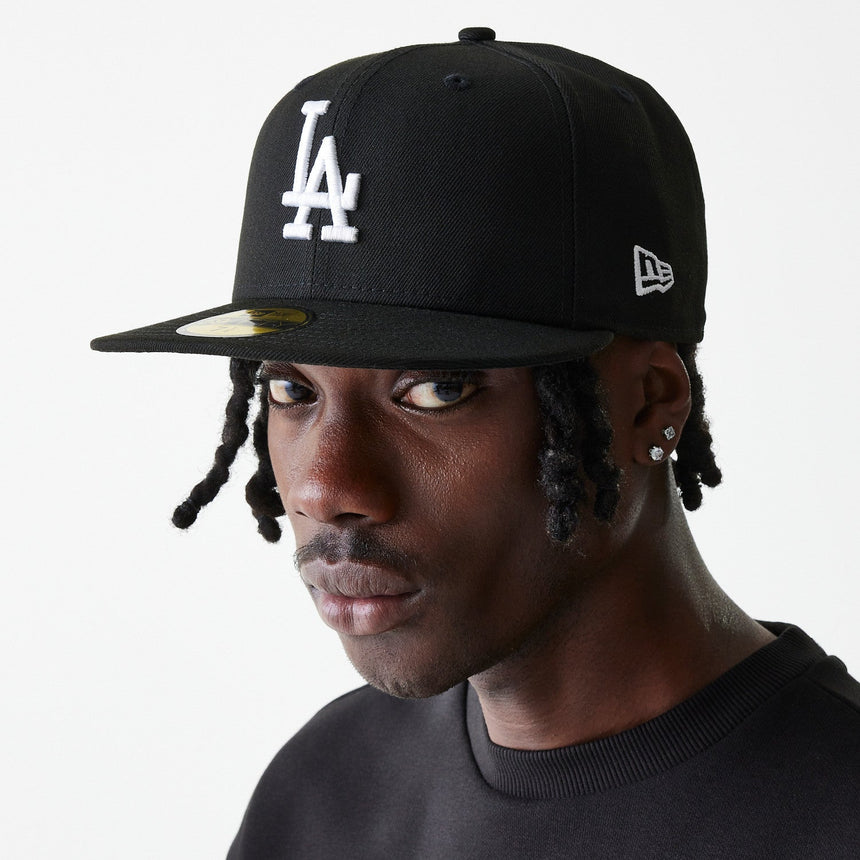 Czapka Los Angeles Dodgers, New Era, 59FIFTY, Basic, czarna