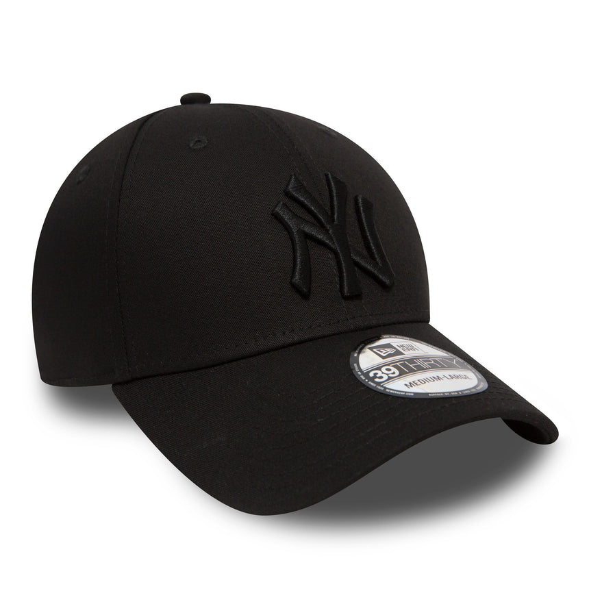 Czapka New York Yankees, New Era, 39THIRTY, Podstawowa, całkowicie czarna